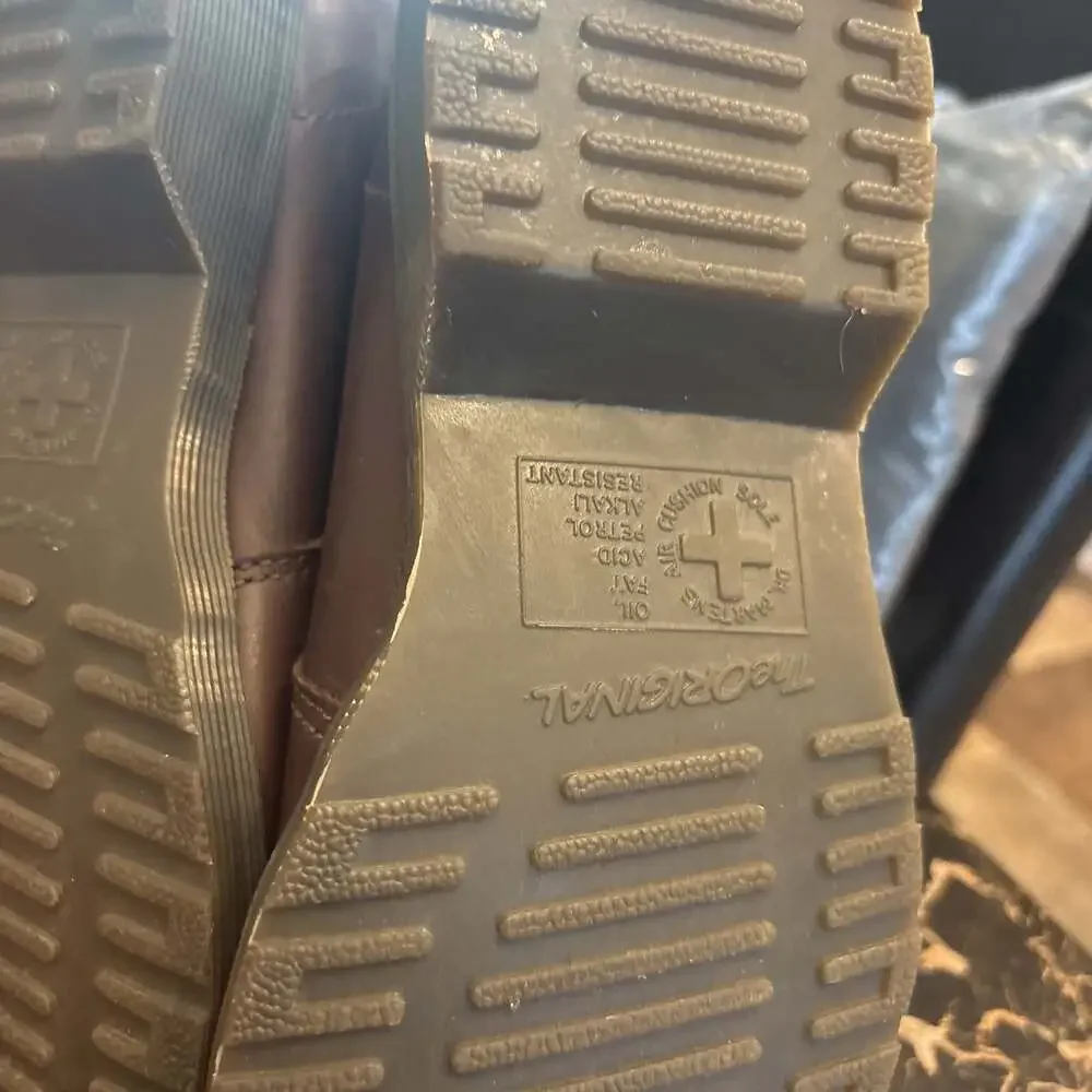 Dr. Martens Teresa Brown Leather Buckle Ankle Boots - Picture 2 of 6